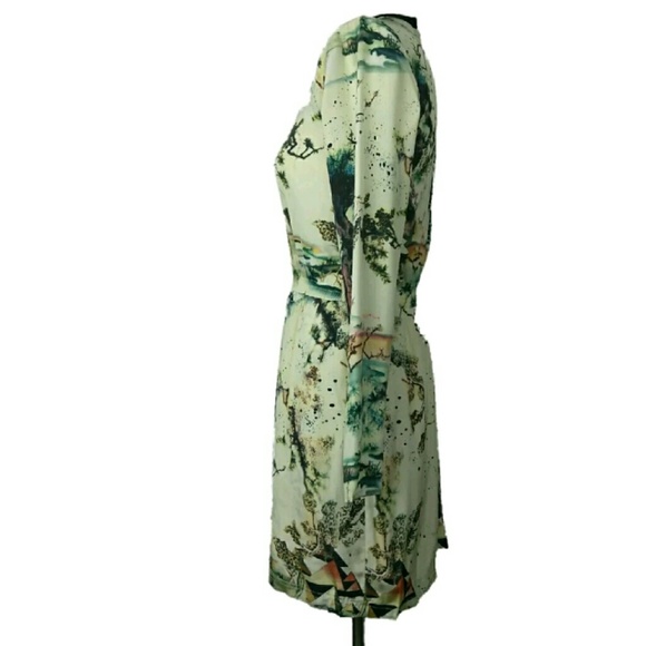 Sold Balenciagia Silk Egyptian Print Dress - Picture 7 of 8